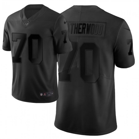 Maillot Homme Las Vegas Raiders Alex Leatherwood 70 Nike Noir 2021 NFL Draft